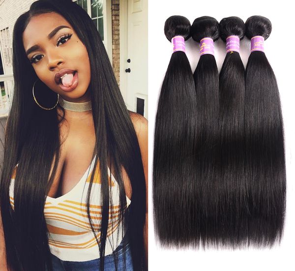 Msh 10a Brazilian Straight Hair 4 Bundles Brazilian Virgin