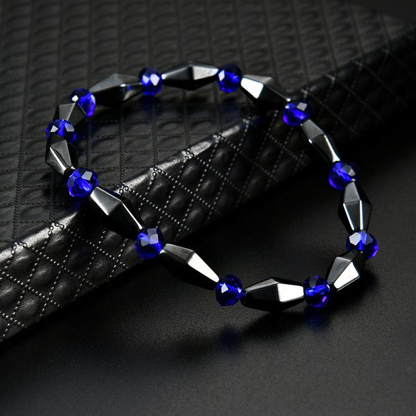 Cono forma magnetica Ematite Bloccato Bracciale Bracciale Pietra Perline Stringa Braccialetti Braccialetti Bangle Polsino Potenza sana Gioielli di moda