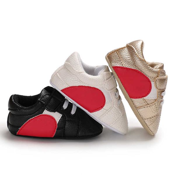

0-1 years first walkers baby boys girls sport shoes sneakers heart shaped pu leather baby moccasins nonslip soft soled