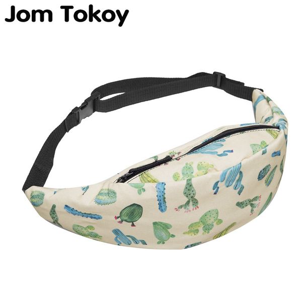 

jom tokoy 3d printing women's zipper bag waist bag fanny packs bum ethnic ombre travelling for men bolsa feminina 2017