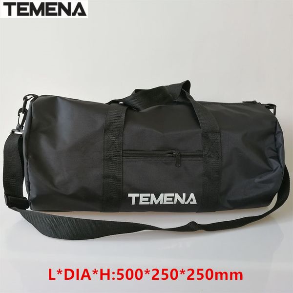 

temena large capacity polyester cylindrical sports bag brand mulifunctional duffel shoulder fitness bags gym bag men women