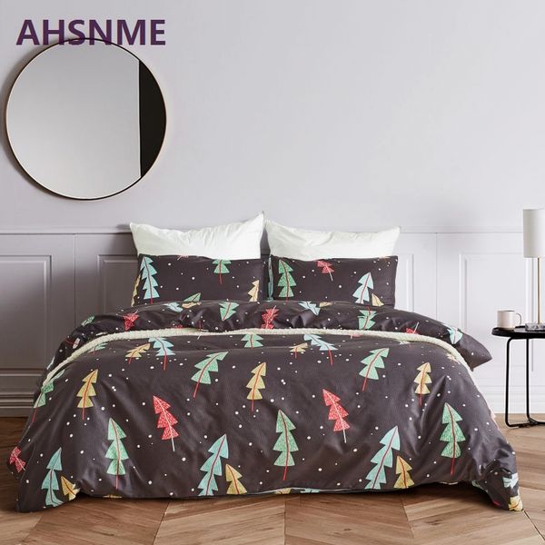 

ahsnme colored pine bedding set american size suitable for king  twin quilt cover home textiles
