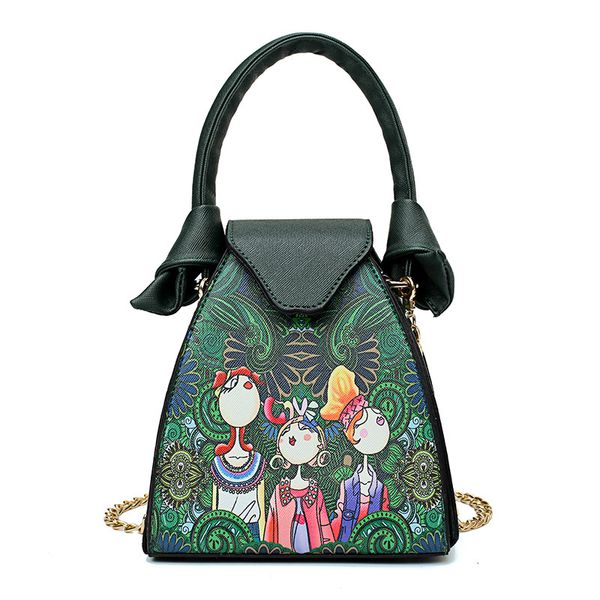 

bag 2018 spring new handbag korean fashion cartoon printing messenger shoulder bag