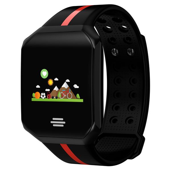 

fitness smart watch men women large screen heart rate monitor blood pressure pedometer running touch sport intelligent watch, Slivery;brown