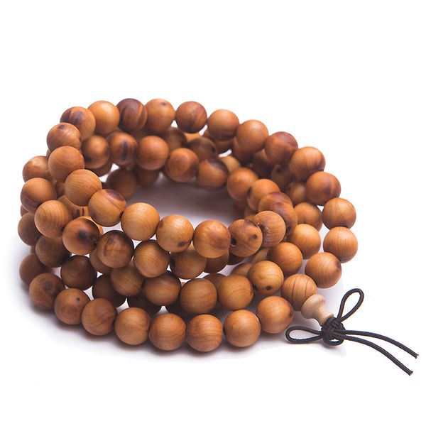 

9mm natural agilawood aloeswood round beads buddhism bracelets women men 108 prayer bead bless you drop shipping, Black