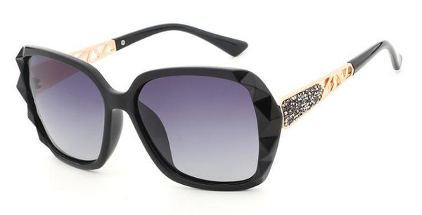 

fashion design sunglass men and women polarized big frame sun glasses with original box 6 colors ing, White;black