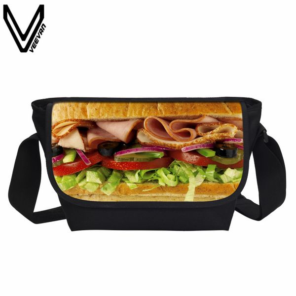 

veevanv fashion children shoulder bags hamburger printing crossbody purses casual small handbags school bags boys messenger