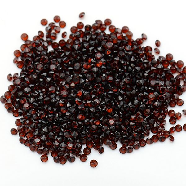 

300pcs/lot machine cut facet round 2.25-3mm loose gemstone chinese natural garnet stone for jewelry making, Black