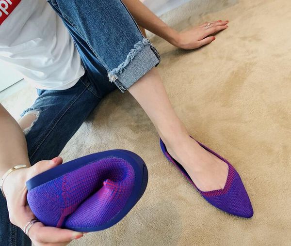 

Shallow mouth Ballet Pregnant shoes flat heel Soft bottom Weave shoes casual work shoes size 35~40 Spring and summer new style