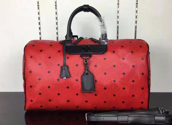 

selling korean fashion travel bag printing large capacity pvc leather travelbag 6254