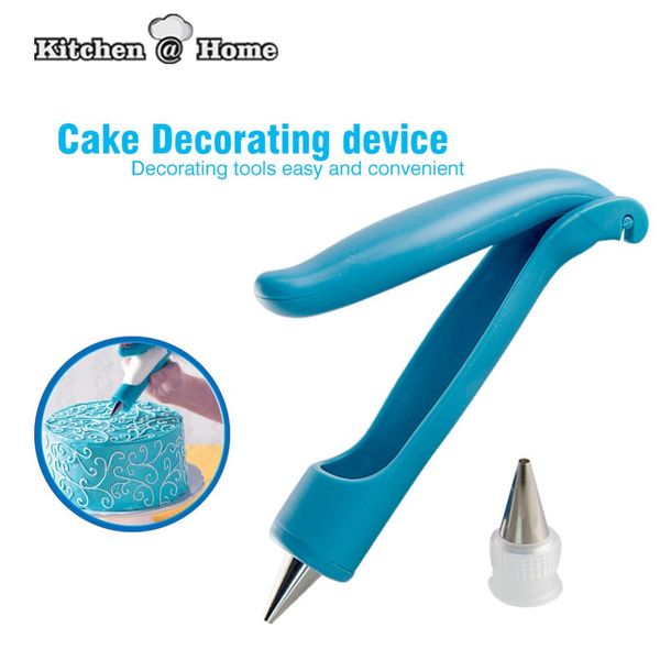 

wholesale- cake decorator device pastry icing piping bag nozzle tips fondant cake sugar dessert craft decorating pen gadget kk082