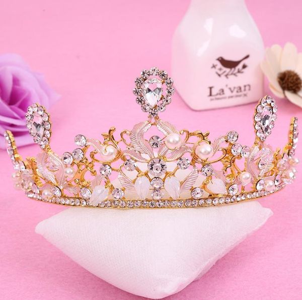 

new style european baroque crown alloy diamond drill jewelry bridal crown bridal headwear, Silver