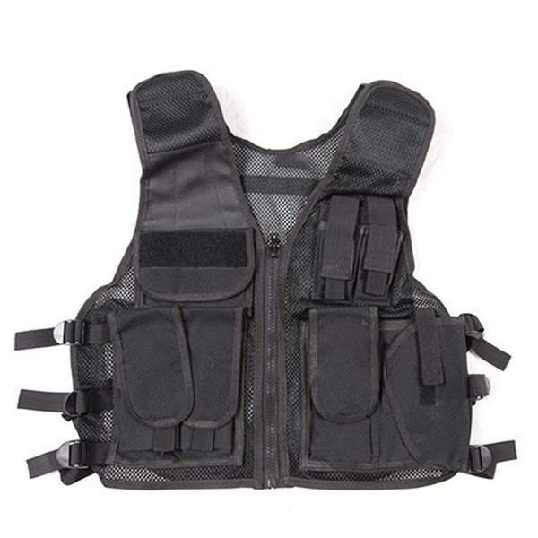 

2017 brand men's clothing casual men's field activities cs mesh breathable tactic vest with multi-pocket vest  field, Black;white