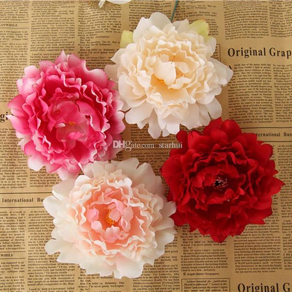 

artificial flowers silk peony flower heads wedding party decoration supplies simulation fake flower head home decorations dhl wx-c09