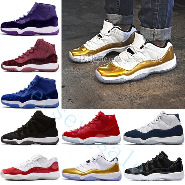 

2018 11 11s mens basketball shoes high gym red midnight navy chicago basketball shoes 11s xi men sports sneakers sports trainers shoes
