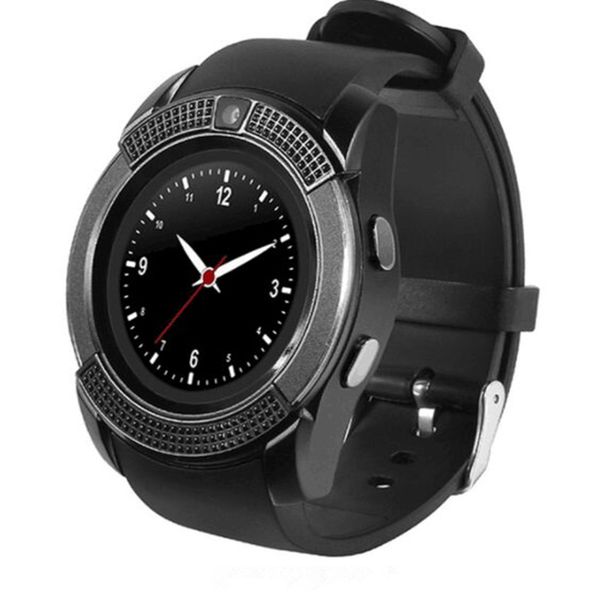 

2018 v8 smart watch android watch phone clock support sim tf card bluetooth notification alarm reminder for samsung xiaomi 10pcs/lot