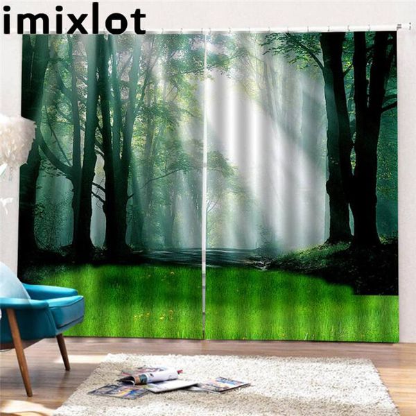 

imixlot full light shading curtains for bedroom living room kid's room print pattern curtain window accessories
