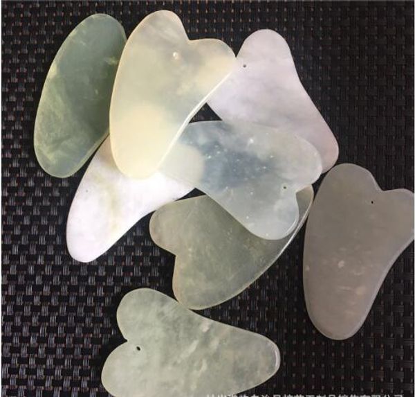 

eyes face natural green aventurine jade gua sha board facial scraping piece scrapping plate face