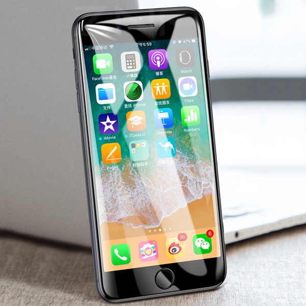 

Защитное стекло для iPhone 6 6 S Plus закаленное протектор экрана 5D изогнутый край стекла для iPhone 8 7 Plus X фильм разрывной диск розничная ссылка
