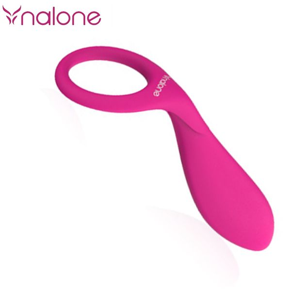 Nalone vibratore in silicone impermeabile macchina del sesso proiettile vibratore dildo per coppie giocattoli adulti del sesso anelli in silicone per giocattoli del sesso uomo Y18110203