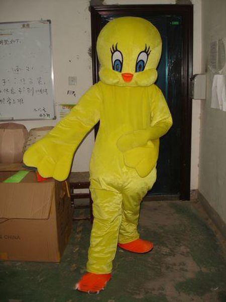2018 Heißer Verkauf Baby Huhn gelb Kostüm Cartoon Erwachsene Tier Maskottchen Kostüm kostenloser Versand