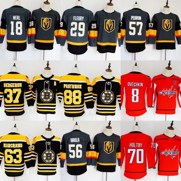 

Womens Youths Hockey Jerseys Vegas Golden Knights Boston Bruins Washington Capitals Jonathan Toews 2018 New Embroidery Ice Hockey Jerseys