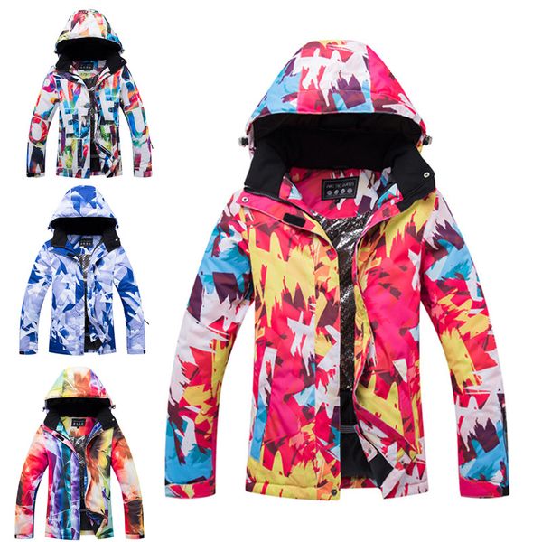 

and ladies professional ski suit climbing veneer jacket waterproof and windproof warm winter snow suit