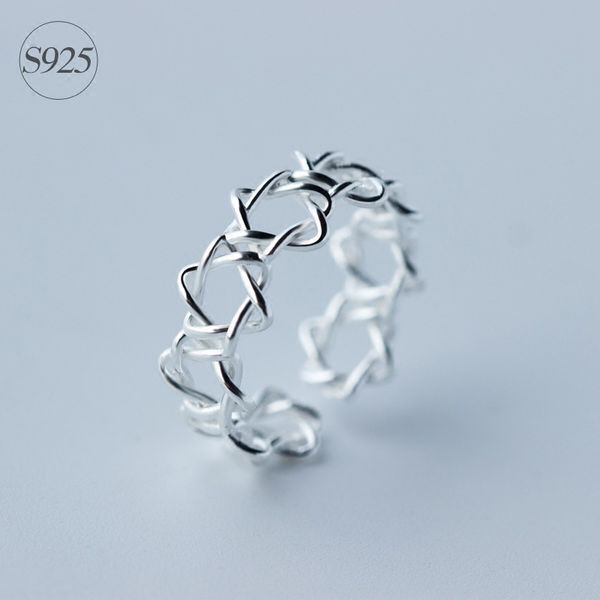 

925 sterling silver adjustable dainty solomon hexagram open ring for men & women open star of david chanukah jewish jewelry, Golden;silver