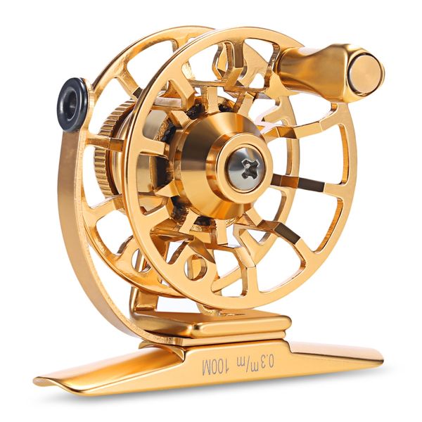 

proberos ultra-light 2 + 1bb full metal stainless steel cnc machined ice fly fishing reel aluminum right hand