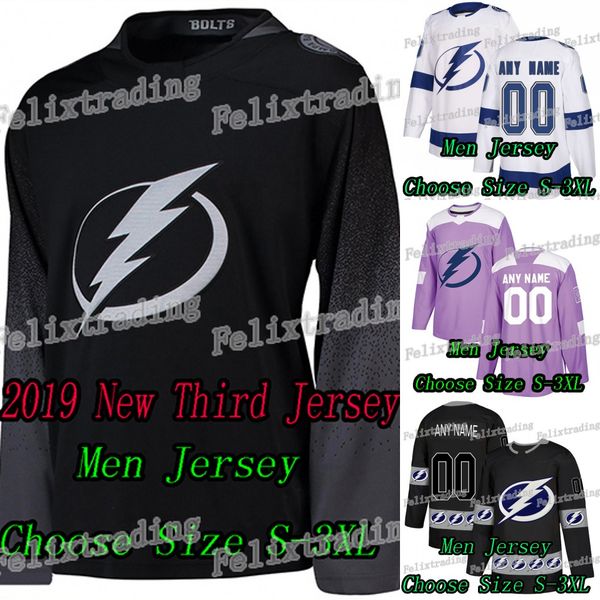 

2018-19 New Third Tampa Bay Lightning Andrei Vasilevskiy Steven Stamkos Nikita Kucherov Victor Hedman Brayden Point Hockey Jerseys