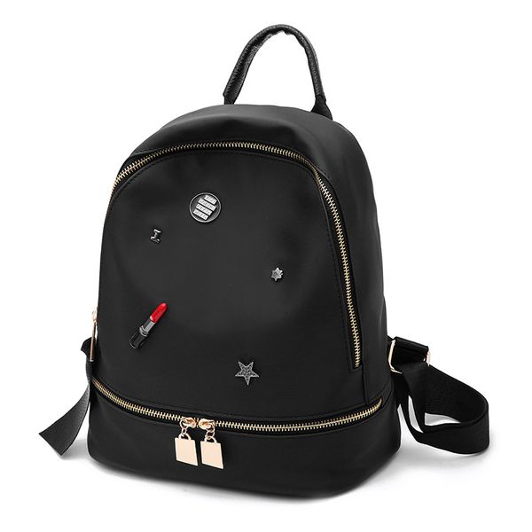 

2018 new fashion women backpack style bag handbags for girls school bag women designer shoulder bags nylon pu backpack bag waterproof