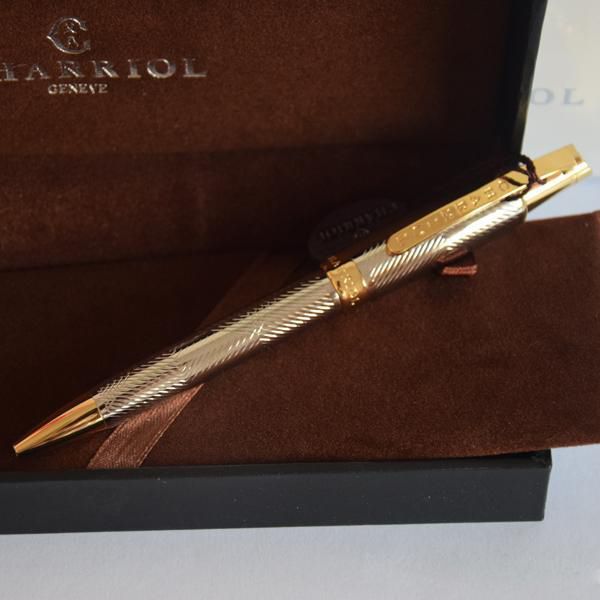 

wholesale - 2017 new arrival charriol pen many color luxury pen ballpoint pen with box and tag, Blue;orange