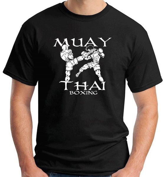 

t-shirt muay thai arti marziali men funny tshirts 2018 summer casual short sleeve hip hop tees ing, White;black