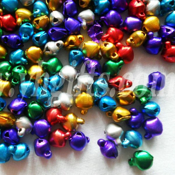 

5000pcs/lot. 6mm jingle bells,lacing bells,christmas decoration, promotion items,diy crafts, handmade accessories.mixed color