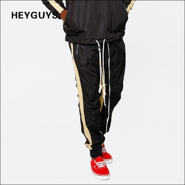 

heyguys 2018 new arrive loose long pants men casual pants jogger trousers fashion street wear hip hop m  xl xxl, Black