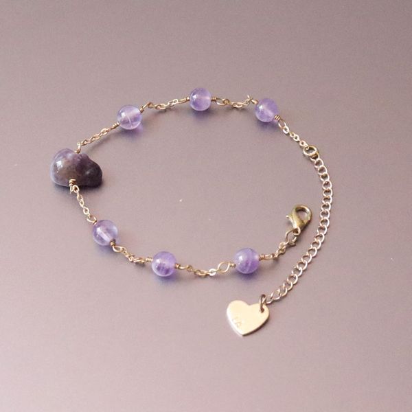 

gift for her-diy simple purple beads ghost bracelet charm bracelets couples women girls loved gothic jewelry lucky gift, Black