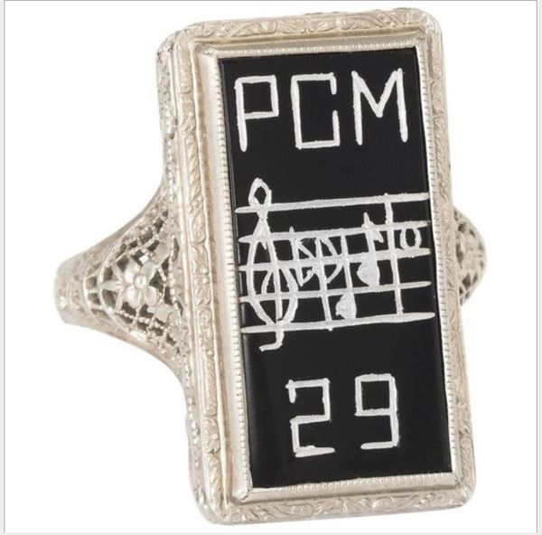 

accessories, antiques, art decor, music, digital characters, black agate ring, Silver