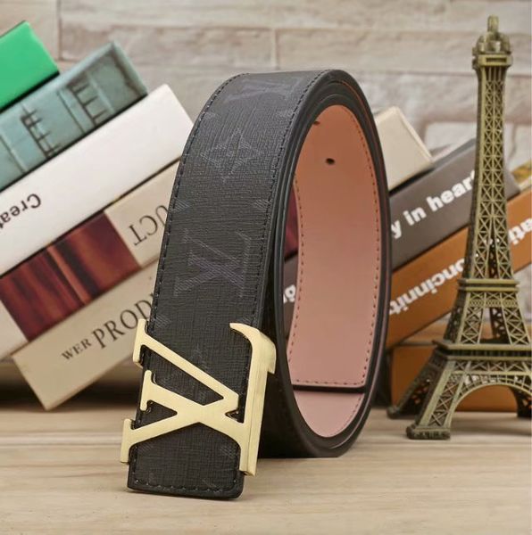 

2018large leather belt buckles and designer belts men and women of new men's belts are luxurious, Black;brown