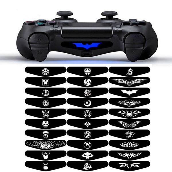 30 Stück pro Set Benutzerdefinierte LED-Hautaufkleber für Playstation 4 PS4 Gamepad-Controller Aufkleber Spiel-Lichtleistenaufkleber DHL FEDEX EMS KOSTENLOSER VERSAND