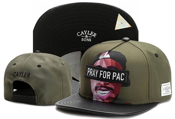 

2017 Новые Поступления Хлопок Cayler Sons МОЛИТВА ДЛЯ PAC кожа Snapback Шляпы Мужчины Бейсбол