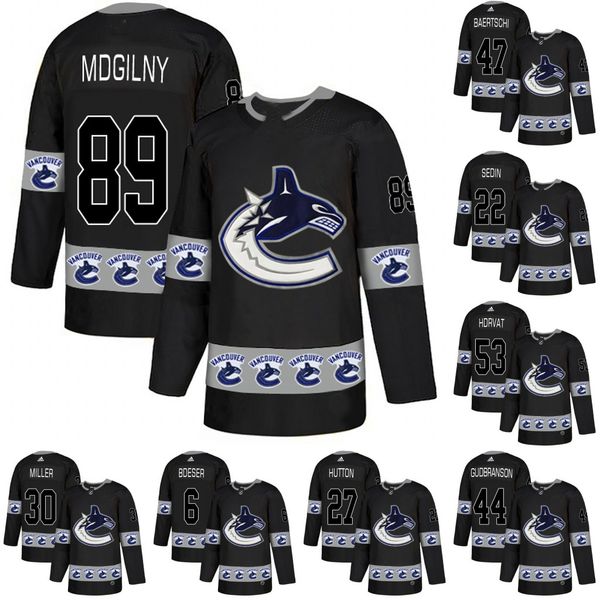 

Men 6 Brock Boeser Jersey Vancouver Canucks 27 Ben Hutton 44 Erik Gudbranson 47 Sven Baertschi Hockey Jerseys Black