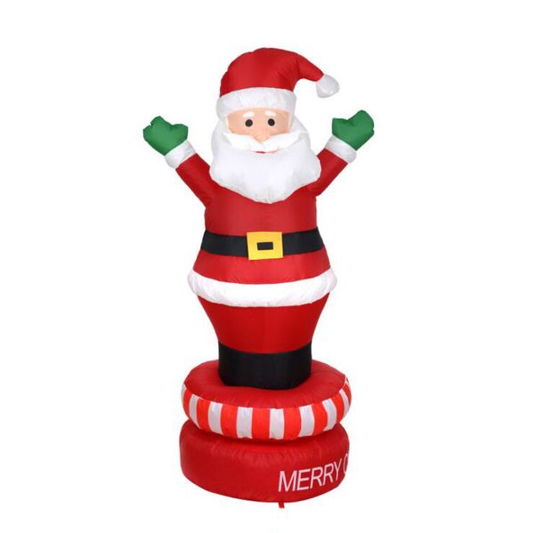 360 Degree Rotatable Christmas Party Inflatable Santa Claus
