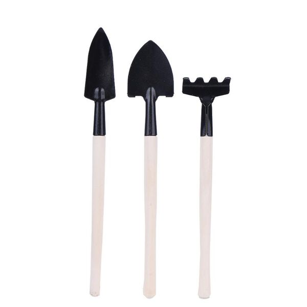 3 peças terno Pequeno Harrow Spade Shovel Portable Mini Ferramentas de Jardim para Plantar Crianças Ferramentas Mão