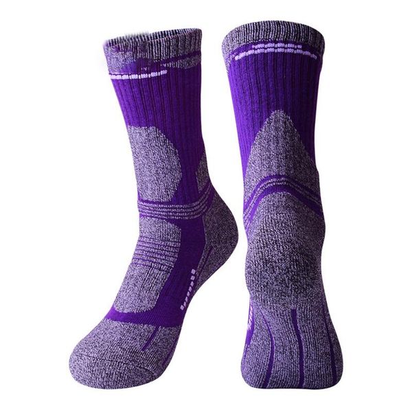 

men male outdoor sports socks quick-drying mountaineering ski hiking socks breathable thick warm sports supplies, Black
