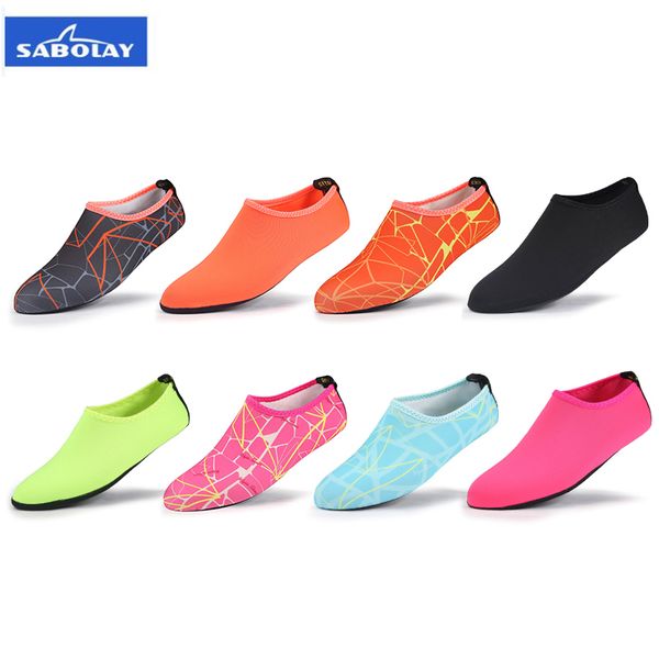 Qualidade Anti-slip Mergulho Snorkeling Meias Quick Dry Scuba Boot Sapatos de Água Impressão Meia Respirável À Prova D 'Água Sports Praia Meia Flexível