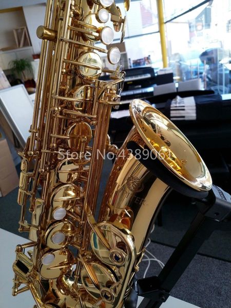 Jupiter JAS-767-II Alto Eb Saxophon Messing Goldlack Oberfläche Hochwertige E-Flat Musikinstrumente Saxophon Kostenloser Versand mit Koffer