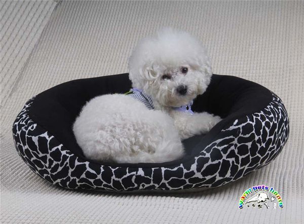 2019 Wholesale Round Dog Bed Pet Leopard Print Mat Cute Tiny
