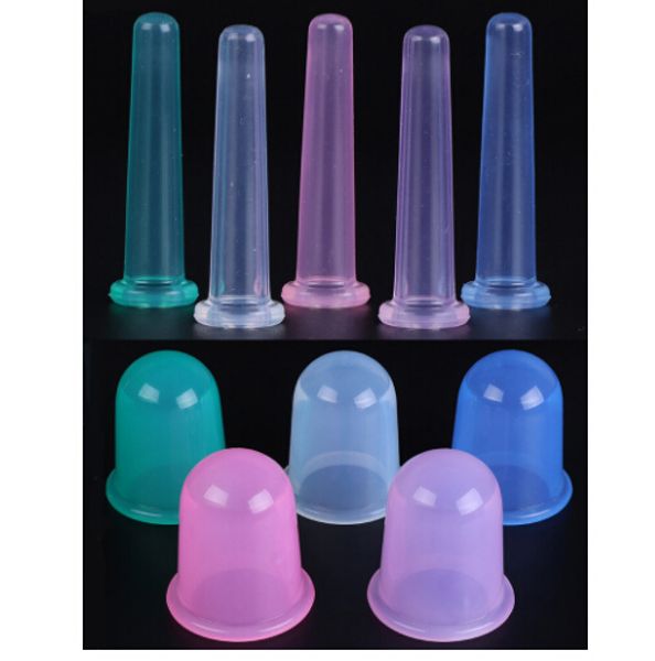 

1pcs facial massage silicone cupping cup vacuum cellulite cupping cup body treatment therapy face health care home use