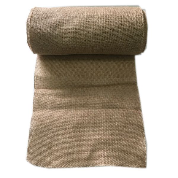 

10m*33cm hessian jute burlap roll for wedding party banquet home table runner venue arch decorations favors