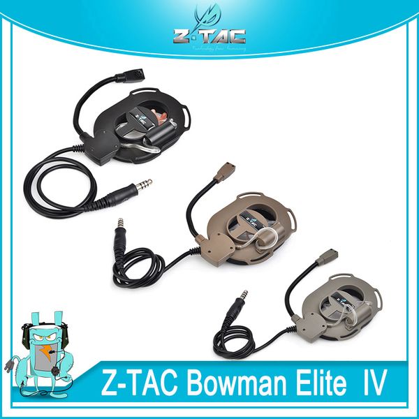 

z-tac tactical zbowman elite ivheadset outsoor airsoft hunting speaker headset microphone paintball headphone for wargame cosplay earphone